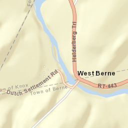 West Berne New York Street Map