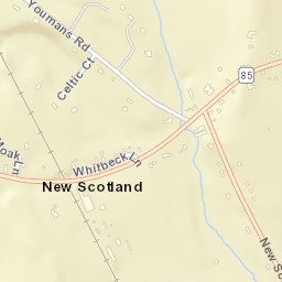 New Scotland New York Street Map