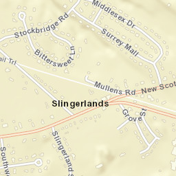 Slingerlands New York Street Map
