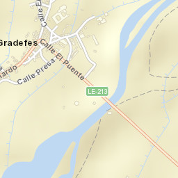 Gradefes Street Map