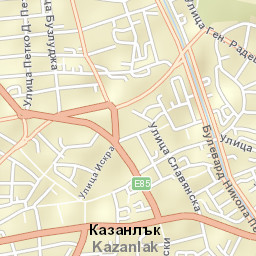 Obshtina Kazanlŭk Street Map