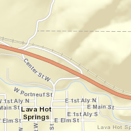 11 Main Street Lava Hot Springs ID Street Map