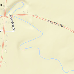 Pontiac New York Street Map
