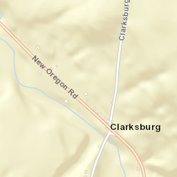 Clarksburg New York Street Map