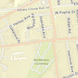 Elsmere New York Street Map