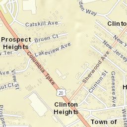 Clinton Heights New York Street Map