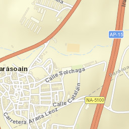 Barásoain Street Map