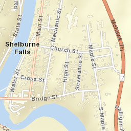 Shelburne Falls Street Map