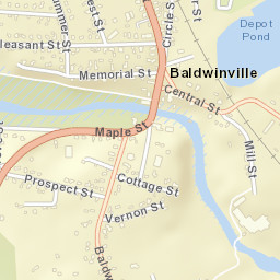 Baldwinville Street Map