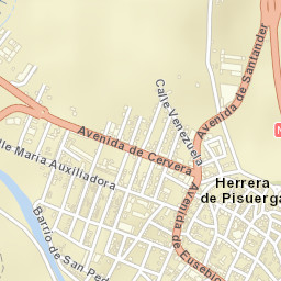 Herrera de Pisuerga Street Map