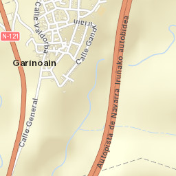 Garínoain Street Map