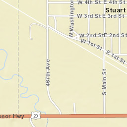 121 North Main Street, Stuart, NE 68780 Street Map