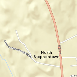 North Stephentown New York Street Map
