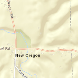 New Oregon New York Street Map