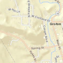 Groton New York Street Map