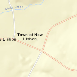 New Lisbon New York Street Map