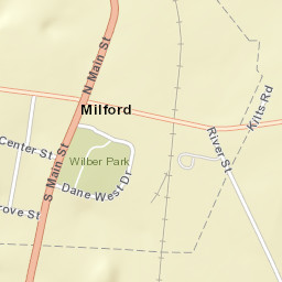 Milford New York Street Map