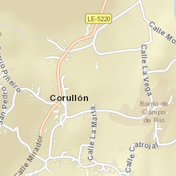 Corullón Street Map