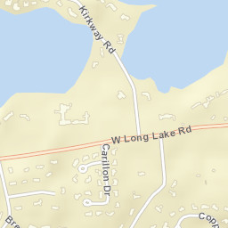 1404-1412 W Long Lake Rd, Bloomfield, MI Street Map