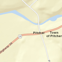Pitcher New York Street Map