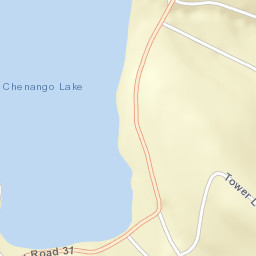 Chenango Lake New York Street Map