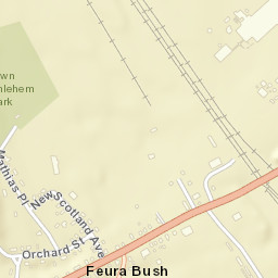 Feura Bush New York Street Map