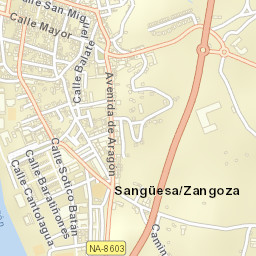 Sangüesa/Zangoza Street Map