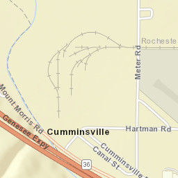 Cumminsville New York Street Map