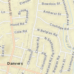 Danvers Street Map