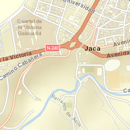 Jaca Street Map