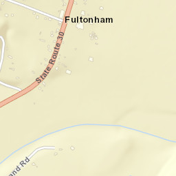 Fultonham New York Street Map