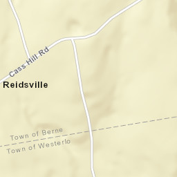 Reidsville New York Street Map