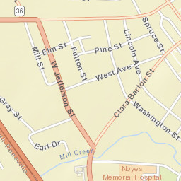 Dansville New York Street Map