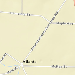 North Cohocton New York Street Map