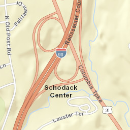 Schodack Center New York Street Map