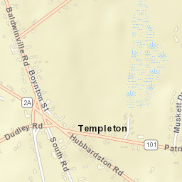 Templeton Street Map