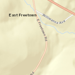 East Freetown New York Street Map
