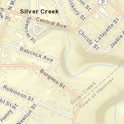 Silver Creek New York Street Map