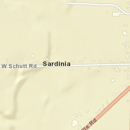 Sardinia New York Street Map