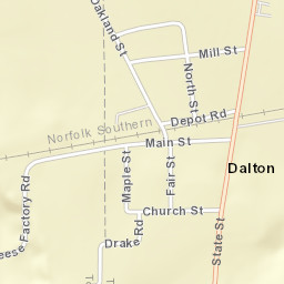 Dalton New York Street Map