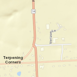 Terpening Corners New York Street Map