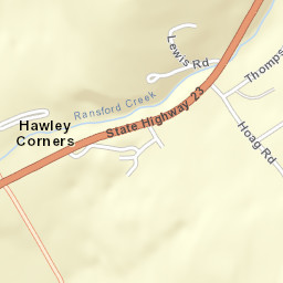 Hawley Corners New York Street Map