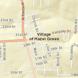816-818 South Percival Street, Hazel Green Street Map