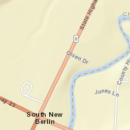 South New Berlin New York Street Map
