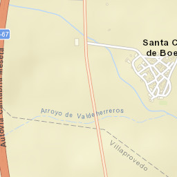 Santa Cruz de Boedo Street Map