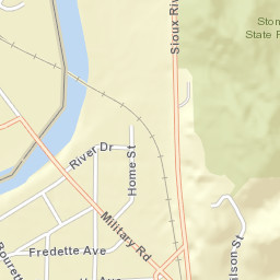 100-198 Military Road, North Sioux City, SD Street Map