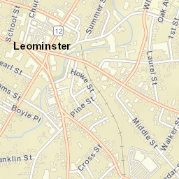 Leominster Street Map