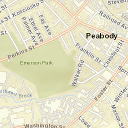 Peabody Street Map