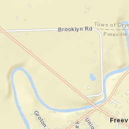 Freeville New York Street Map