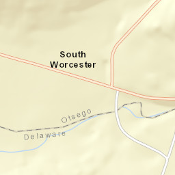 South Worcester New York Street Map